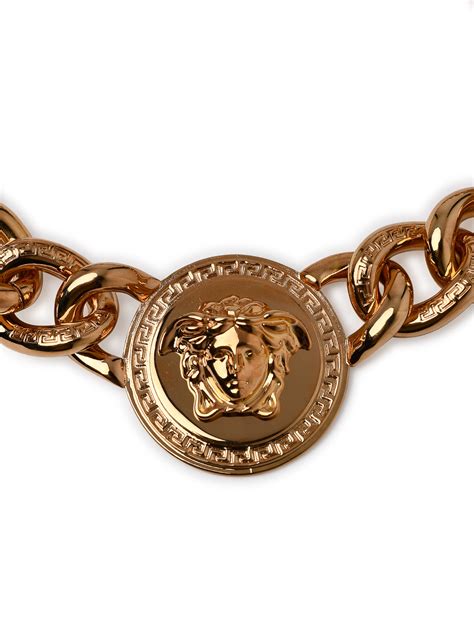 versace collana con medusa e motivo greco|Collezione gioielli versace, collane oro: prezzi, sconti .